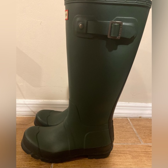 Hunter Women's Original Tall Rain Boots, Hunter Green, Size 9 - Picture 3 of 5
